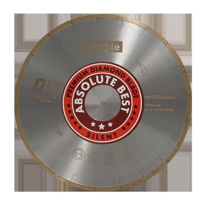 China High Speed ​​Straight Smooth Smooth Diamond Saw Blade J-Slot Silent Circular Edge DL/DLY Miter Circular Cutting Disc Marble Segment Cutter Half-silent Disc for sale