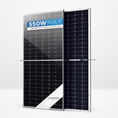 China LVTOPSUN factory sells hot solar panels 540w 545W 550W 2278*1134*35mm mono-crystalline silicon solar panels for sale