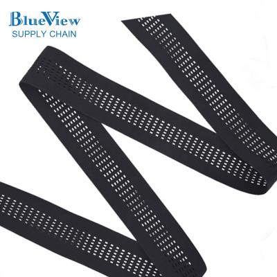 China White/Black Elastic Bands 45mm Breathable Color Webbing Elastic For Sportswear Belt for sale