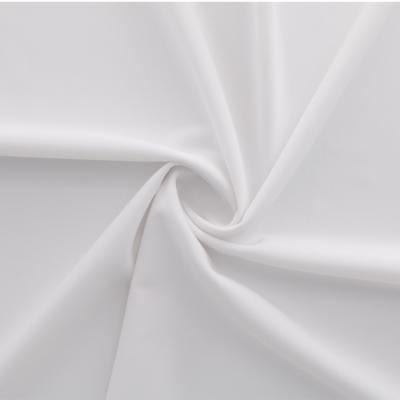 China Stretch Wicking 81% Moisture White Plain 19% Polyester Spandex Fabric For Cycling Wear Jersey for sale