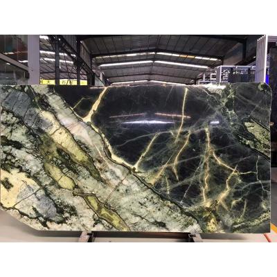 China Modern Ming Green Marble Slab for Wall or Floor for sale