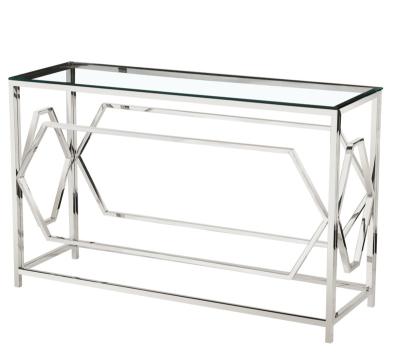 China Modern Wholesale Luxury Glass Hallway Console Table Living Room High Quality Console Table for sale