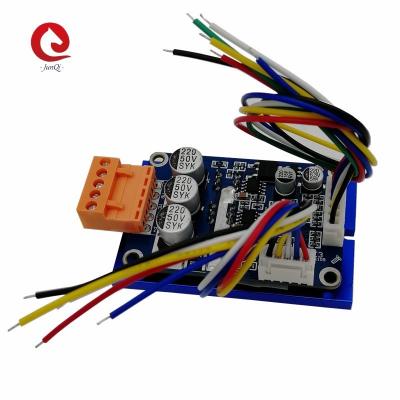 China 24VDC 500w schwanzloser DC-Lokführer Board 12-36v 3 Phasen-Motordrehzahlprüfer mit Verbindungsstückdrähten und -kühlkörper zu verkaufen