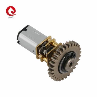 China De doosmotor van het N203~12vdc 12mm Metal Gear met Wiel, Codeur, Laag t/min, Hoge Torsie voor Deurslot Te koop