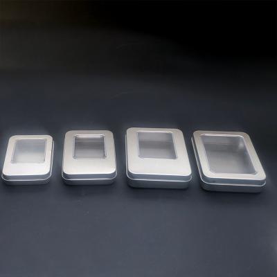 China Wholesale Small Recyclable Metal Hinged Storage Tin Box Packaging For Containers Small for sale