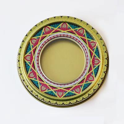 China Recyclable Custom Printing Round Shape Saffron Tin Box For Saffron Packaging Box for sale