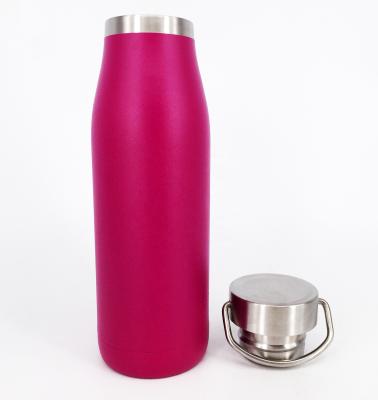 China PORTABLE Type Rack Scuff Flat Bottom Sports Fashion Red Stainless Steel Water Bottle for sale