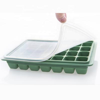 China Viable Colored Rectangle Silicone Ice Cream Lolly Mold Ice Cube Tray BPA Free And Odorless for sale