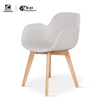 China Design Fabric Upholstered Living Room Leisure Leather Upholstered Armchair for sale