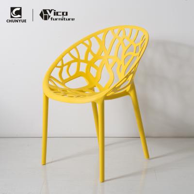 China Hot Selling Stackable Coffee Shop Cafe Dining Tree Branch Plastic Chair for sale