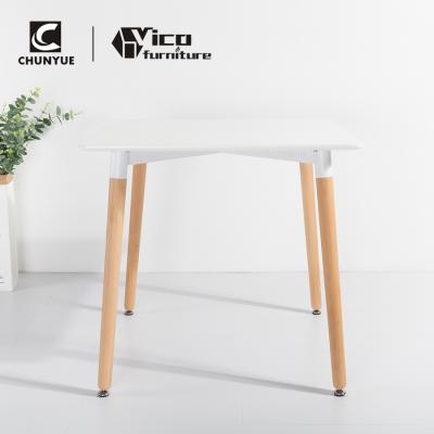 China (Other) Best Price Modern Design MDF Home Kitchen Office White Coffee Adjustable Wood Dining Table for sale