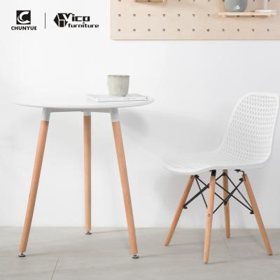 China Cheap modern wooden PANEL MDF cafe restaurant furniture chair dining table for sale for sale