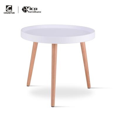 China Other Modern Design Wholesale Living Room Cafe MDF Top End Table for sale