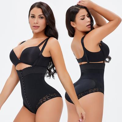 China High Waist Antibacterial Plus Size Slimming Backless Lift Up Shorts Shapewear Tummy Control Tummy Control Bodysuits Butt Lifter Panties With Lace for sale