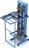 China Chain Plate Vertical Sorter Carton Conveyor System Payload 50Kg Te koop