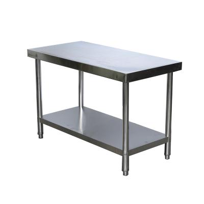 China Assembly SS201 stainless steel tables commercial kitchen working table for sale