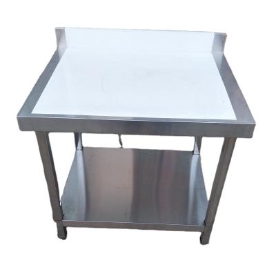 China Commercial Assembly 201/304 Stainless Steel Kitchen Prep And Work Table With Backsplash for sale