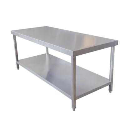 China Stainless Fast Food Restaurant Prep Pizza Restaurant Assembly Kitchen Equipment Fast Food Steel Prep Table for sale