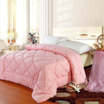 China Maintain Luxurious Winter Warm Pink High Quality Quilt Comforter 100% Silk Mulberry Inner Sleep Comforter for sale