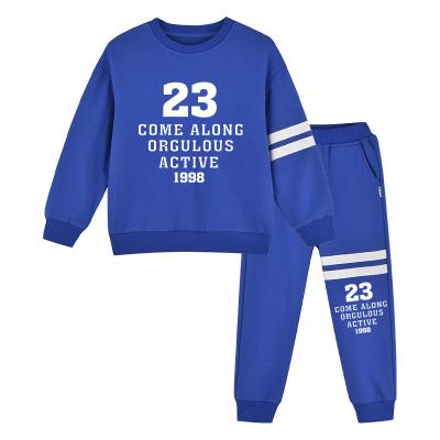 China Casual 2023 Wholesale newest design autumn kids casual tops and pants boys 2 pieces set for sale