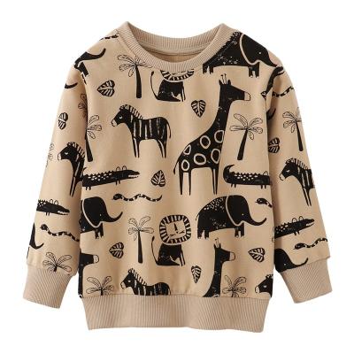 China 2023 Hot Sale Anti-wrinkle Autumn Winter Kid Tops Shirts Animal Pattern Sweater Long Sleeve Lovely Boy Sweatshirt for sale