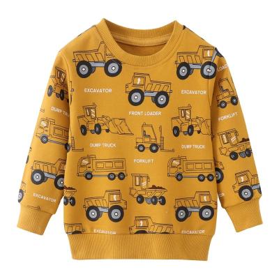 China Hot Selling Anti-wrinkle O-Neck Cartoons Pattern Boy Child Lovely Sweatshirt Long Sleeve Shirt for sale