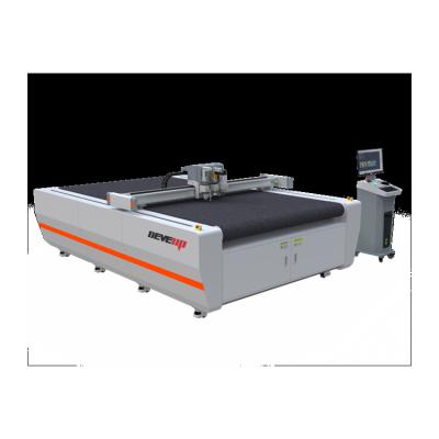 China High Precision CNC Knife Cutter For Cutting Fabric Oxford Nonwoven Neoprene Fabric Or Nonwoven Prepreg Knife Fabric Straight Cutting Machine for sale