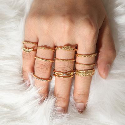 China Common Luxury Jewelry Rings China Gold Rings Comfort Fit Set Hot Combination for sale