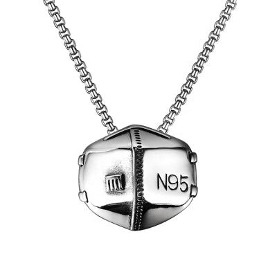 China Hiphop Fashion Silver Pendant Charms Stainless Steel Necklace For Young People for sale