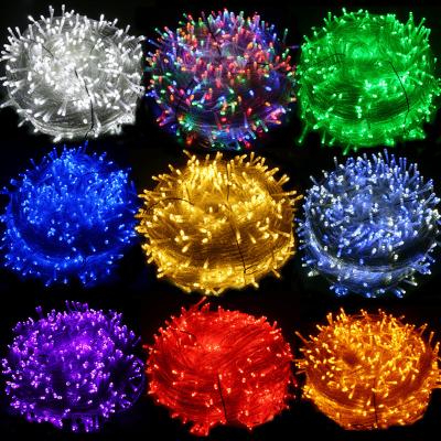 China 100M 50M 30M 20M 10m LED String Lights Holiday Christmas LED String Lights Outdoor Decoration for Party Holiday Wedding Garland for sale