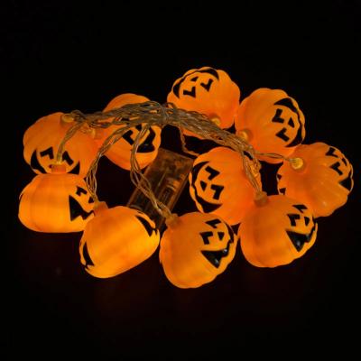 China Halloween Pumpkin 1.5m 10Led Pumpkin Ghost Skeletons Bat Festival Light Bar Spider Led String Party Decor Home Halloween Ornament for sale