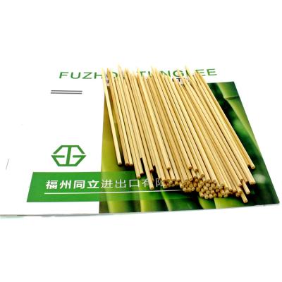 China Easily Cleaned Round Flexible Thin Disposable Fujian 3mm Bamboo Hot Stick For Sale for sale