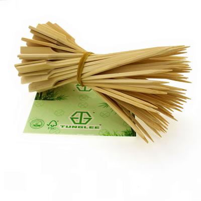 China Easily Cleaned Bamboo BBQ Paddle Skewer Stick With Custom Design, Natural Bamboo Skewer Stick For BBQ for sale