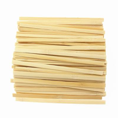 China Factory Sale 110mm Length Printable Custom Disposable Seasoned Bamboo Coffee Stirrer for sale