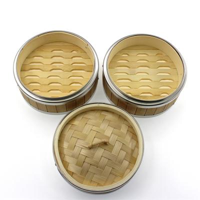 China Dim Sum Tray High Quality Japanese Style Mat Food Lifestyle Extension Large Viable Bun Bamboo Steamer for sale