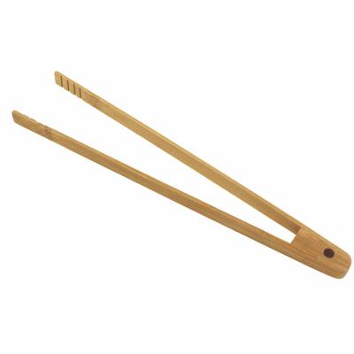 China Sustainable Eco - Friendly Kitchen Cooking Non Stick Wood Bamboo Tongs Clip for sale