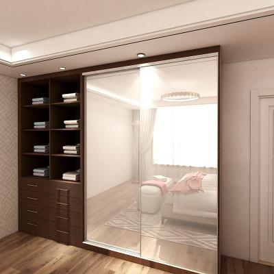 China Adjustable (Height) Top Selling Simple Bedroom Wardrobe Sliding Door Designs Prices India for sale