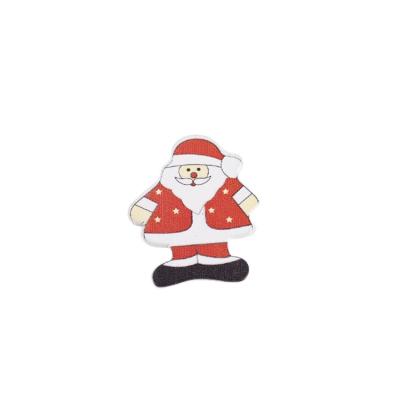 China Eco-friendly 10 pcs NEW Christmas Tree Santa Claus Decorative Pendant Home Christmas Decoration Wooden Craft Pendant for sale