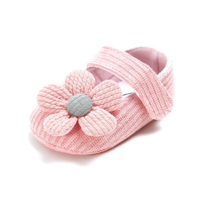 China Cute Flower Baby Shoes Newborn Baby Shoes Fashion Flower Princess First Walker Baby Girl Shoes for sale