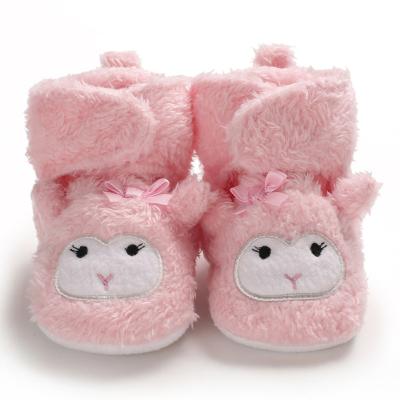 China New Cute Baby Shoes Bumps Toddler Boy Girl Booties Winter Face Prewalkers Crib Soft Infant Newborn Shoes Anti-skid Crawling Warm Animal for sale