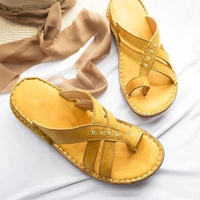 China Fashion Trend Women Sandals For Women Beach Shoes Low Heels Wedges Shoes Women Gladiator Sandals 2021Summer Shoes for sale