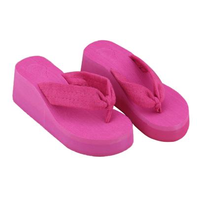 China Fashion Summer Soft Women Wedges Sandals Thong Flip Flops Platform Slippers Beach LX9F for sale