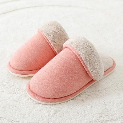 China 2021 New Fashion Winter Female Cotton Slippers Fashion Comfortable Thick Warm Women Flats Shoes for sale