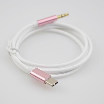 China Audio Converter USB Type C to 3.5mm Jack Aux Cable for aux converter. Cell Phone Car Cable Earphone USB C Audio for sale