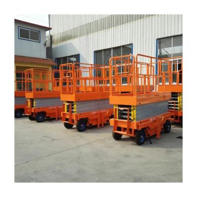 China Top Performance Holift 10m Lift Height Mobile Electric Scissor Lifts Hydraulic Scissor Lifts for sale