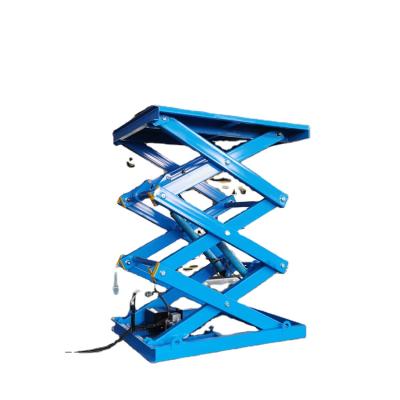 China Spray Painting 1t-10t Electrostatic Hydraulic Stationary DIY Scissor Car Lift Customized for sale