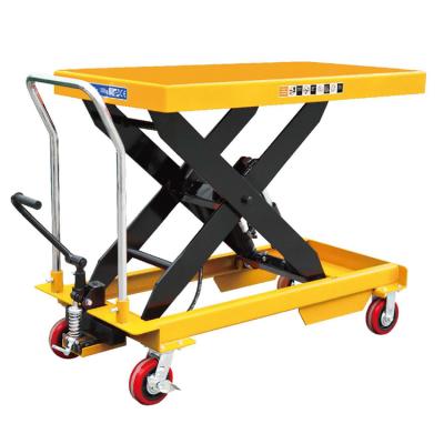 China Widely Movable Hydraulic Electric Folding Lift Scissor Cart Steel Table for sale