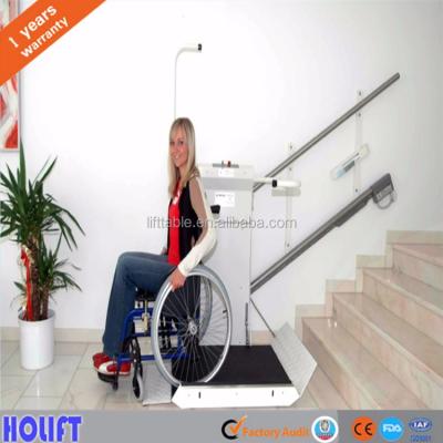 China Good Quality Inclined Lift Home Wheelchair Hydraulic Lift Table For Disabled 800*1120mm for sale