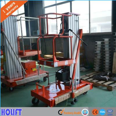 China Convenience Easy Operation Safety 10% Off 6m Hydraulic Single Post Lift Aluminum Man Lift For Aerial Work Platform for sale