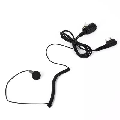 China In-ear Military Pilot Walkie Talkie Referee Headset For Two Way Radio for sale